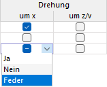 Feder auswählen