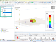 Grafische Darstellung der Zeitschritte einer transienten Windsimulation in RFEM