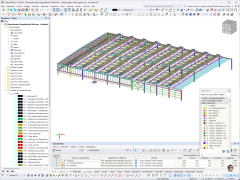 RFEM-Modell der Gleishalle des Münchener Hauptbahnhofs
