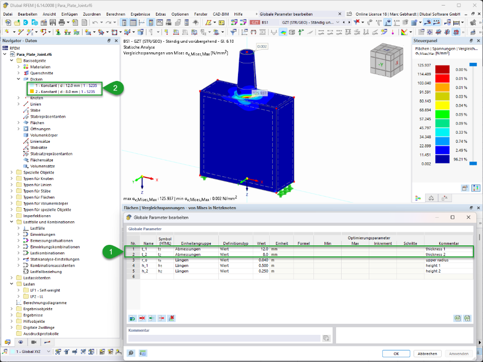 Modell 006159 | KB 2055 | Parametrisierter Kasten mit aufgesetztem konischem Rohr
