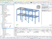 Navigationsansicht in RFEM mit aktivierter Hauptleuchte und Leuchten 1 und 2.