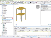Nutzeroberfläche von RFEM mit deaktivierter Option für verborgene Elemente im Hintergrund.