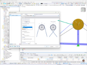 Konfiguration und Anpassung von Seilrollen in RFEM über einen speziellen Dialog.