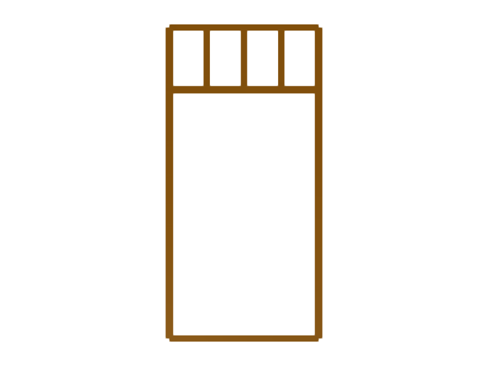 Detailansicht einer Türöffnung in einer vorgefertigten Holzkonstruktion, die Präzisionstechniken des Ingenieurbaus zeigt.