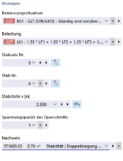 Anzeigeeinstellung für Nachweisdetails