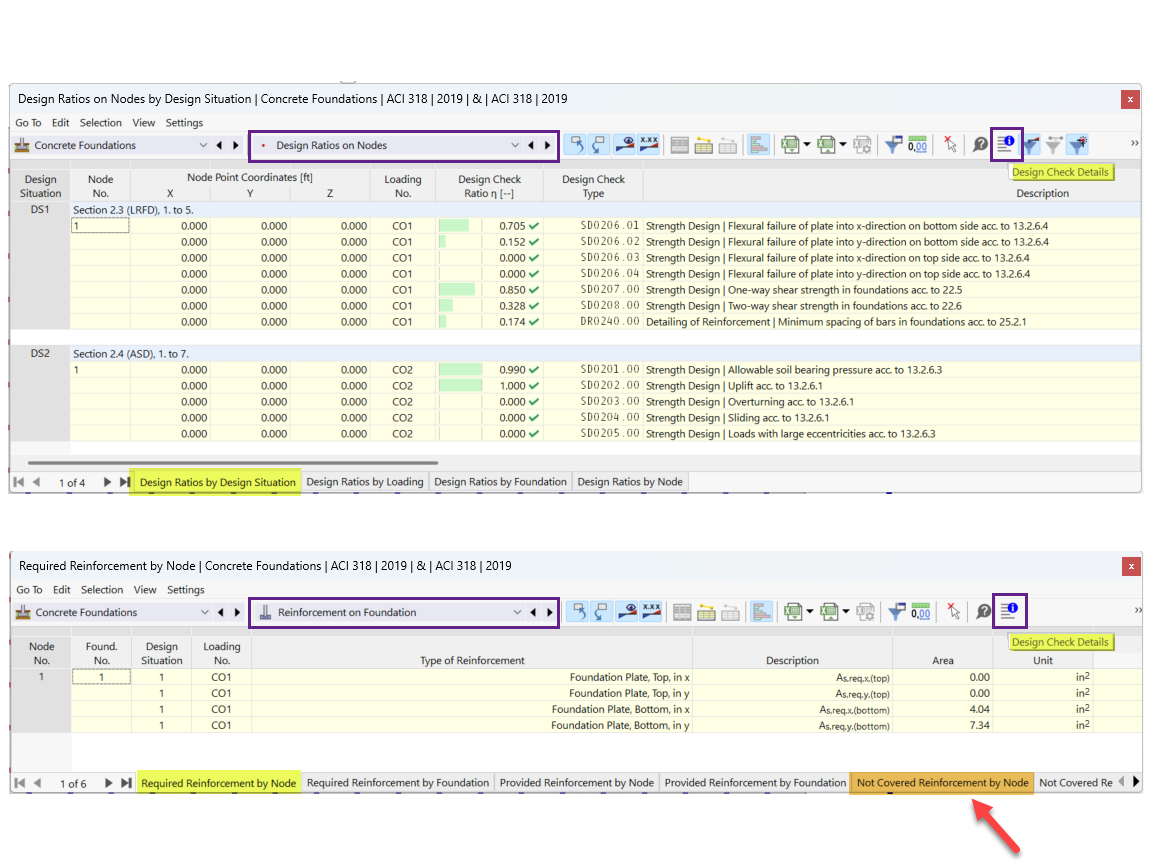 Ergebnis des Add-Ons Betonfundamente