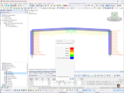 Grafische Darstellung der Querschnittsklasse in RFEM für Stahl- und Aluminiumbemessung.