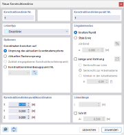 Dialog 'Neue CAD-Linie'