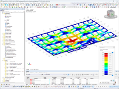 Verformungsbild des Dachtragwerkes aus Holz in RFEM | © B+G