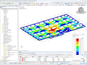 Verformungsbild des Dachtragwerkes aus Holz in RFEM | © B+G