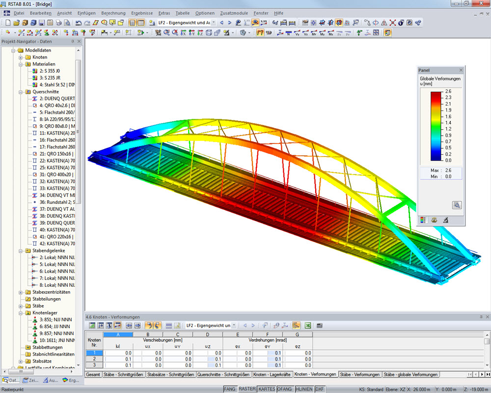 Railroad Bridge | Designed with RSTAB by Radoslav Dimitrov, Student of Civil Engineering at TU Dresden, Germany