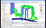 Graphical Representation of Pipeline Analysis Results in RFEM