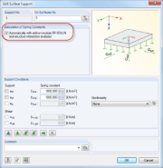 Calculation Option for RF-SOILIN in RFEM