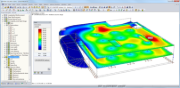 Graphical Display of Results in RFEM with Deformation in State II