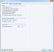 Detailed Settings for Load-Bearing Capacity