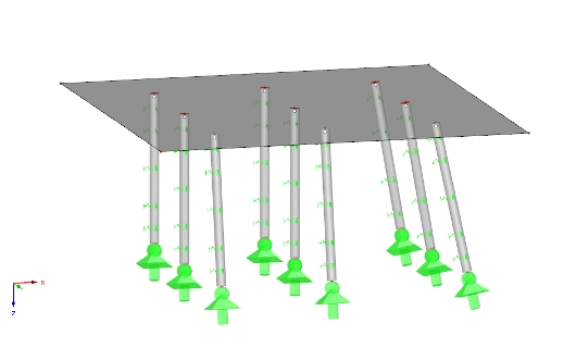 Modeling Option 3 with Member Elastic Foundation