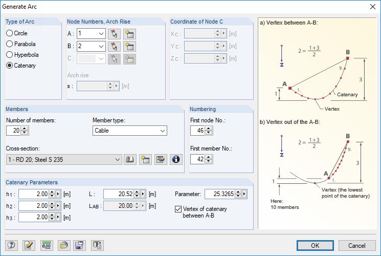Generate Catenary