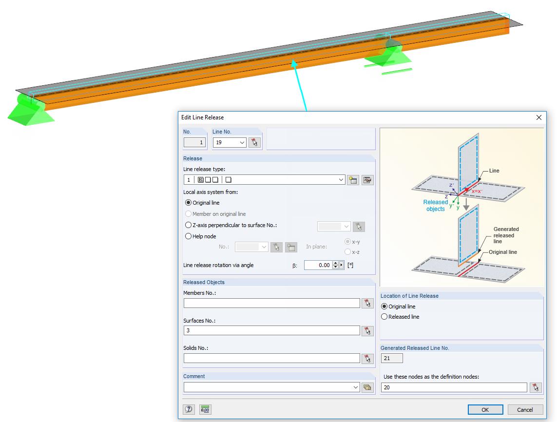 Coupling Member-Surface with Line Release