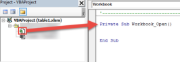 Subroutine Workbook_Open in Workbook