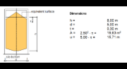 Filling Pressures for Eccentrically Filled Low or Medium-Slender Silos, Source: DIN EN 1991-4