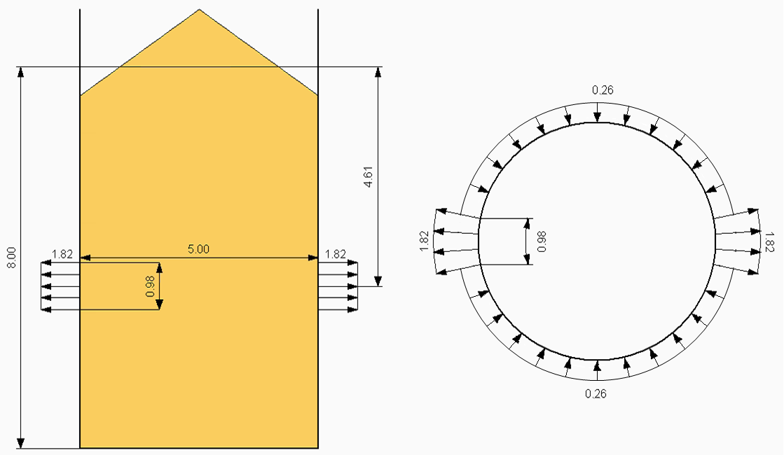 System and Component Dimensions of Cement Silo