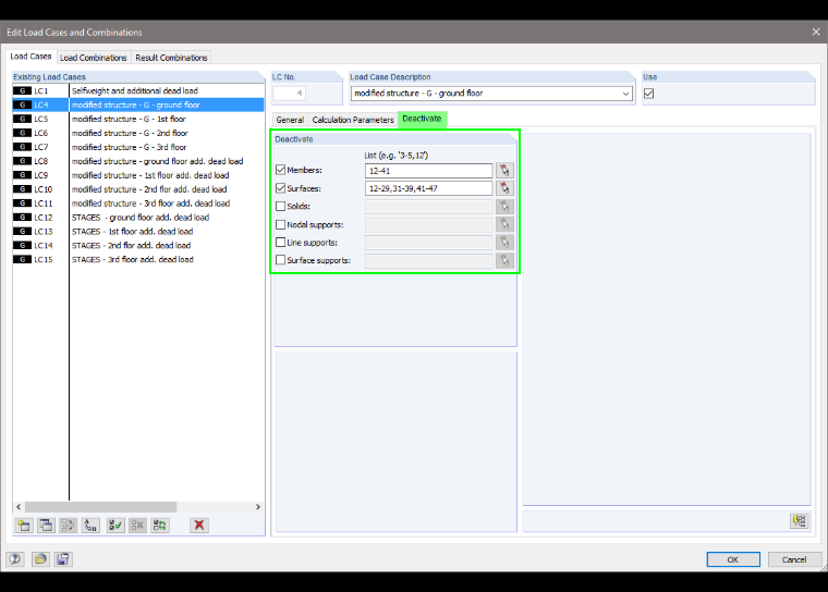 Deactivating Structural Components
