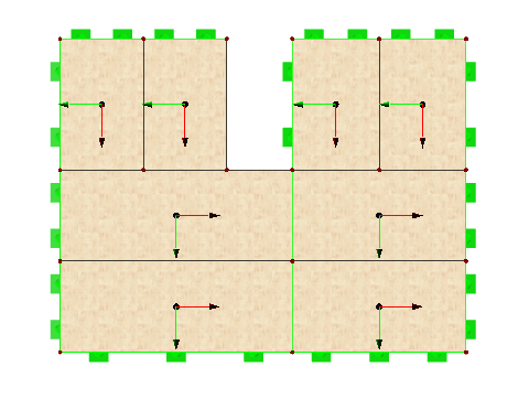 Span Direction of Plates (Main Span Direction Red)