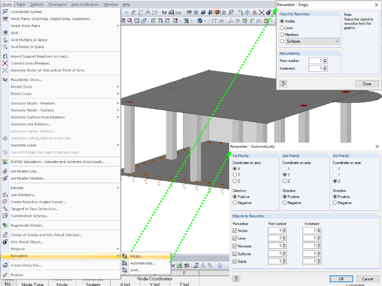 Renumbering Structural Elements