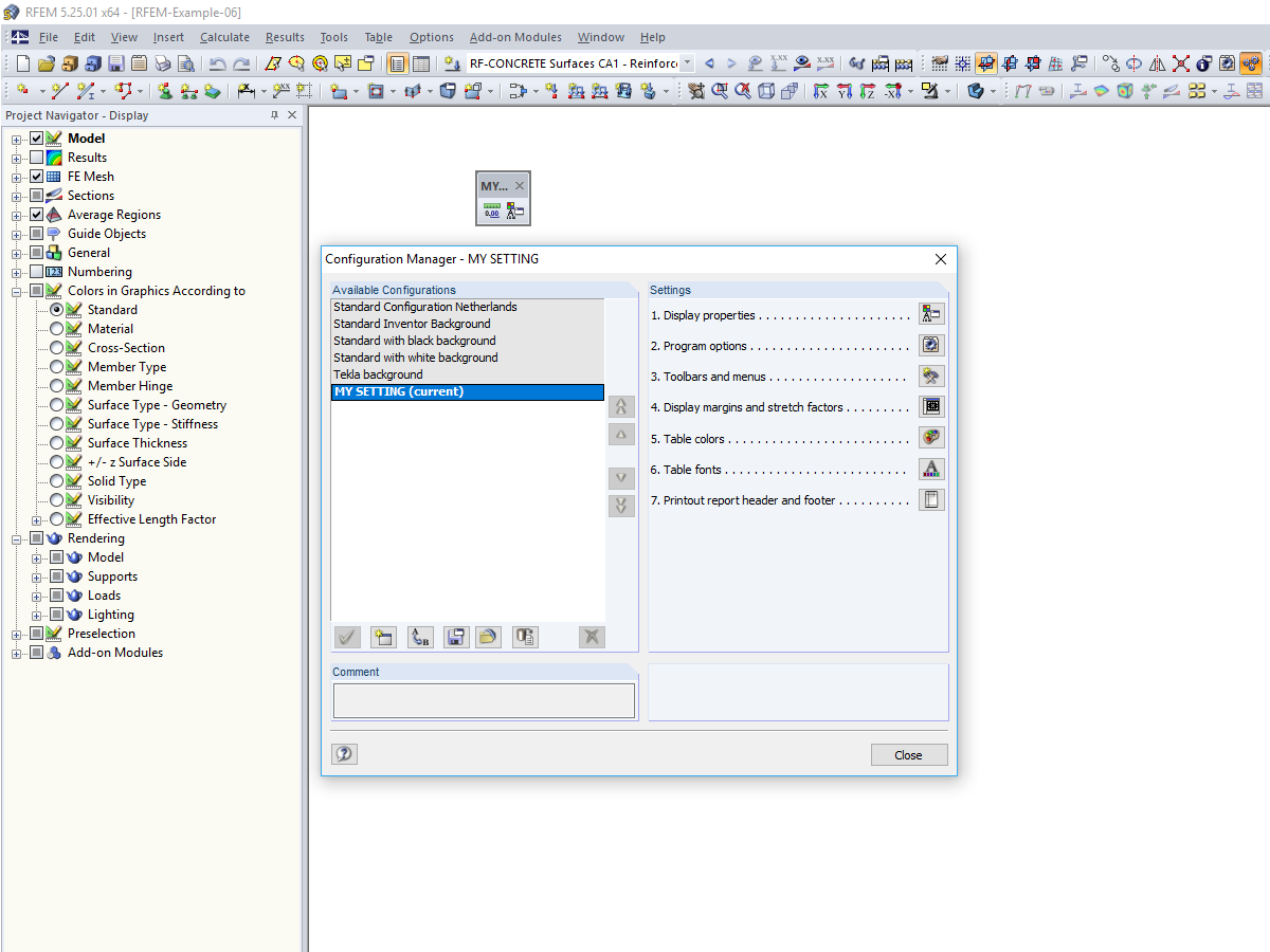 Save Configuration