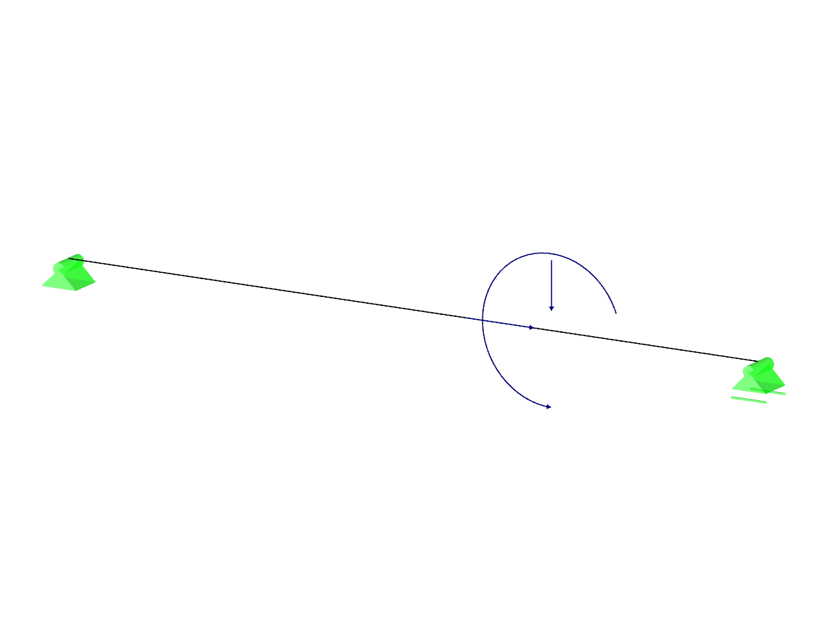 Single-Span Beam with Nodal Force