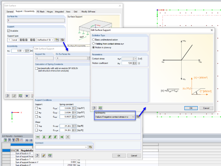 Definition of Friction Coefficient in Parameters of Surface Foundation