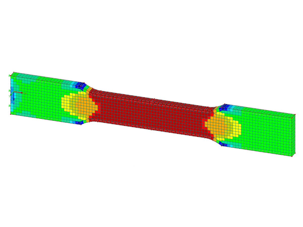 Solid Model of Tensile Test Specimen