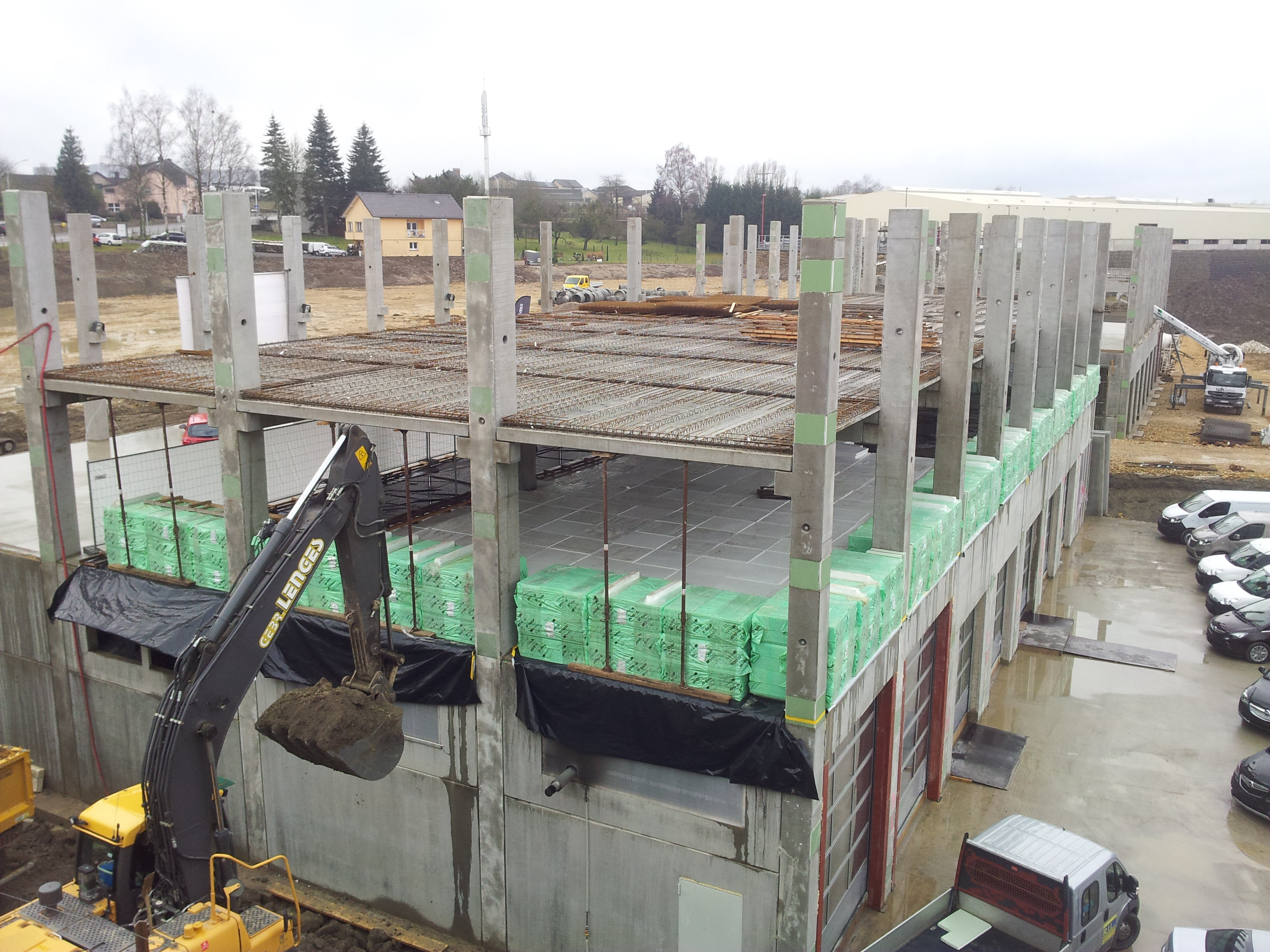 Installed Precast Reinforced Concrete Elements (© SCHATZ Engineering)
