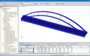 3D Model of Güsen Road Bridge B 10 in RSTAB (© grbv)