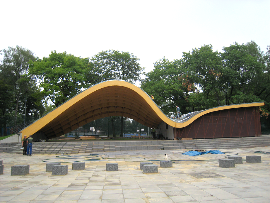 Construction of Bytom Amphitheater (© Ing. Šrůtek)