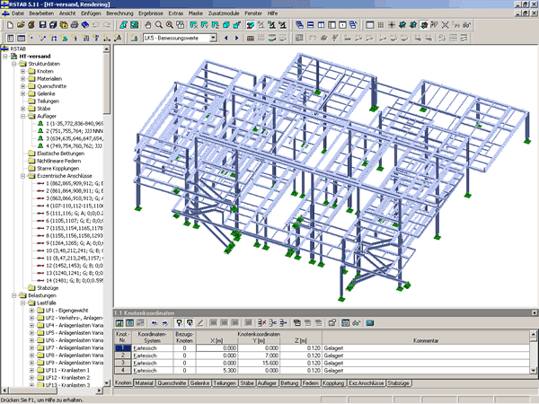 Multi-Story Steel Skeleton Structure