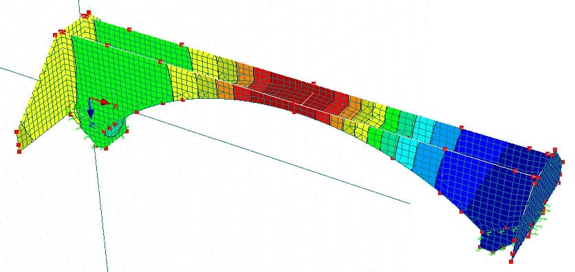Reinforced Concrete Bridge with Anchoring
