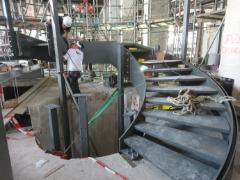 Spiral Staircase During Construction (© Vic Obdam Staalbouw BV)