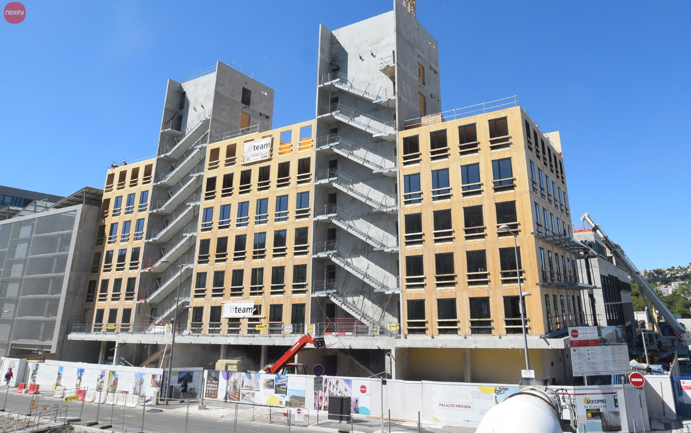 Construction Site of Palazzo Méridia in Nice, France (© CBS - Lifteam)