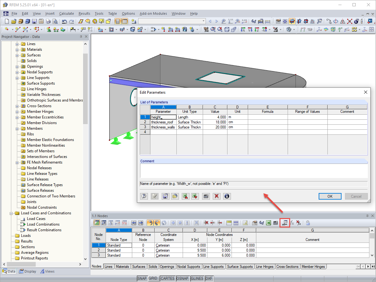 Defining Parameters
