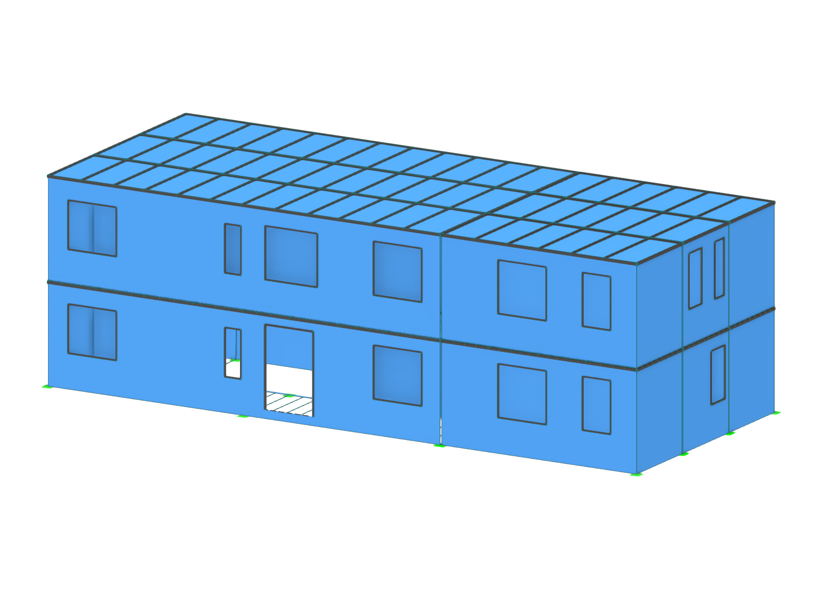 Calculation and Design of Two-Story Building: Analysis of Two Options (Steel-Concrete Composite Structure and Modular Construction)