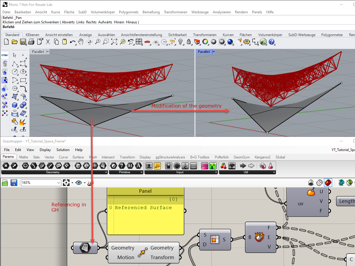 Referencing Surface in Grasshopper
