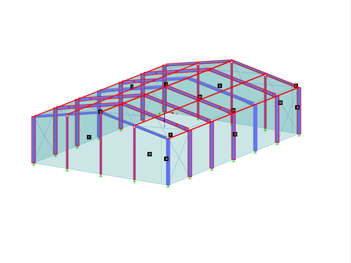 Wind Flow Direction in Model
