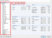 Dialog Box Units and Decimal Places