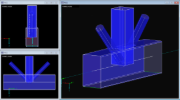 Nodes with Intersections in Rendered Model