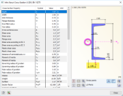 Cross-Section Info with Distance of Shear Center