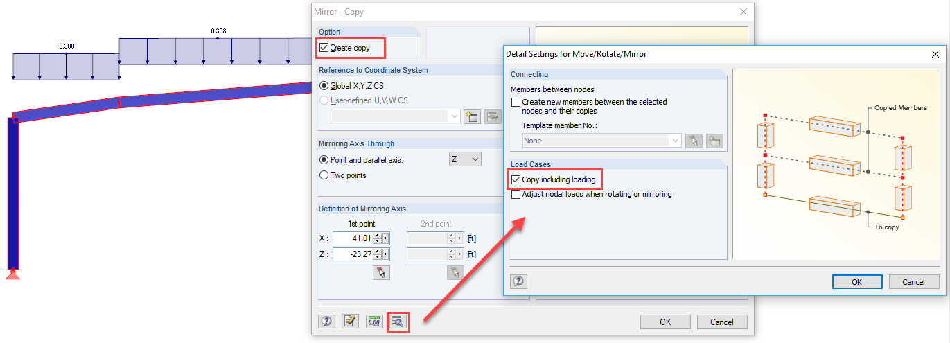 Dialog Box "Mirror"