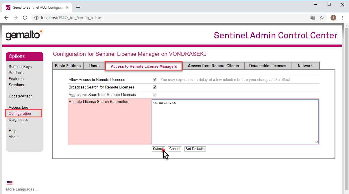 ACC - Configuration Server for IP