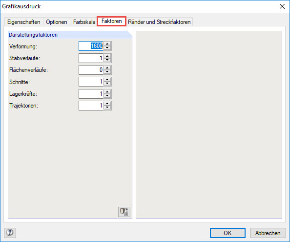 Changing Display Factors