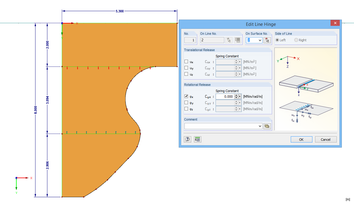 Line Hinges in RFEM